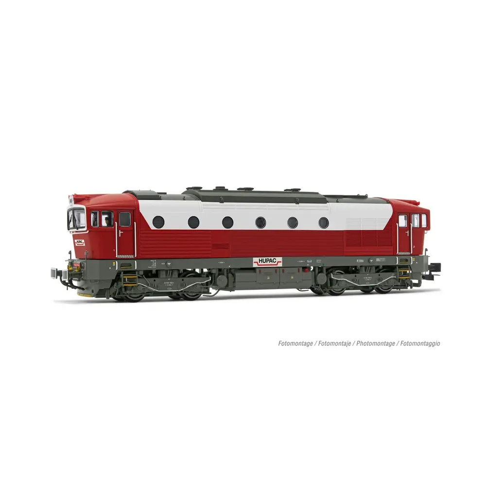 Locomotive diesel D753.7 "HUPAC" - Rivarossi HR2929 - HO 1/87 - Privée - EP V-VI - Analogique