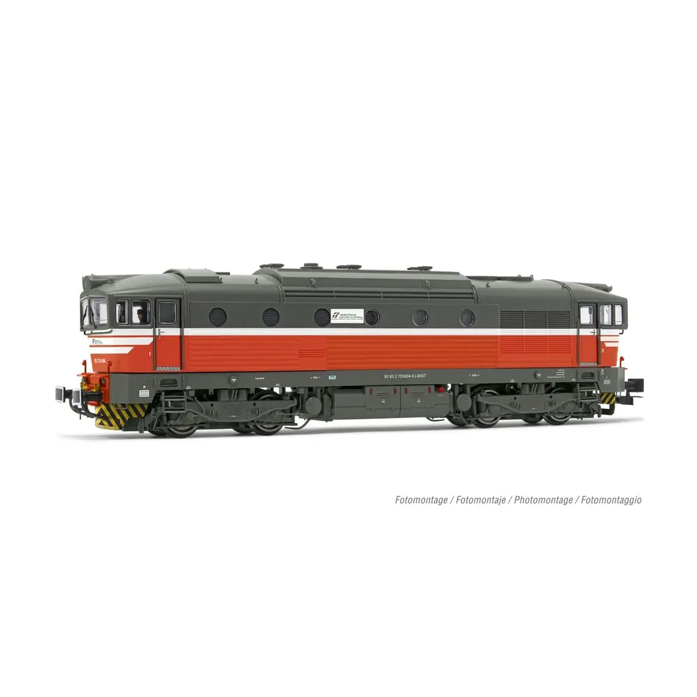 Locomotive diesel D.753 "Mercitalia Shunting & Terminal" - Rivarossi HR2930S - HO 1/87 - Privée - EP VI - DCC Son