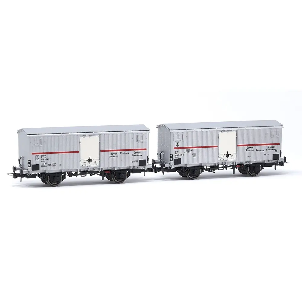 Coffret de 2 wagons frigorifique - Rivarossi HR6604 - HO 1/87 - FS - EP IV