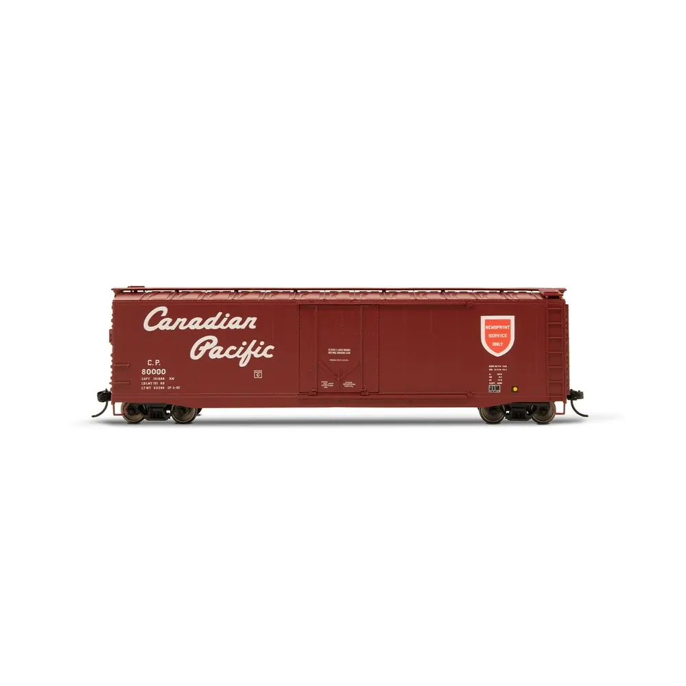 Wagon couvert US Canadian Pacific "Newsprint Service Only" 80000- Rivarossi HR6636B - HO 1/87 - Privée - EP III