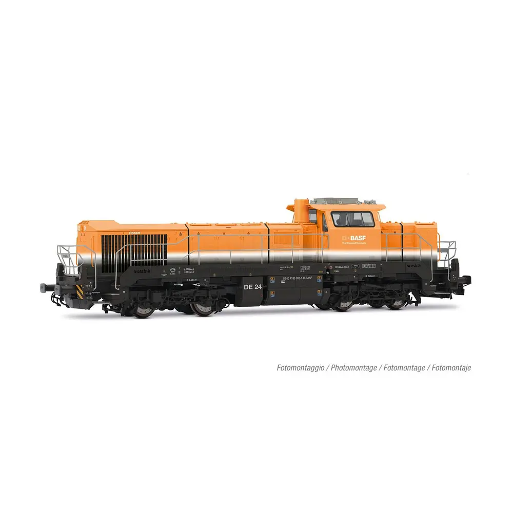 Locomotive diesel-électrique Vossloh DE 18 "BASF" - Rivarossi HR2988S - HO 1/87 - EP VI - DCC Son
