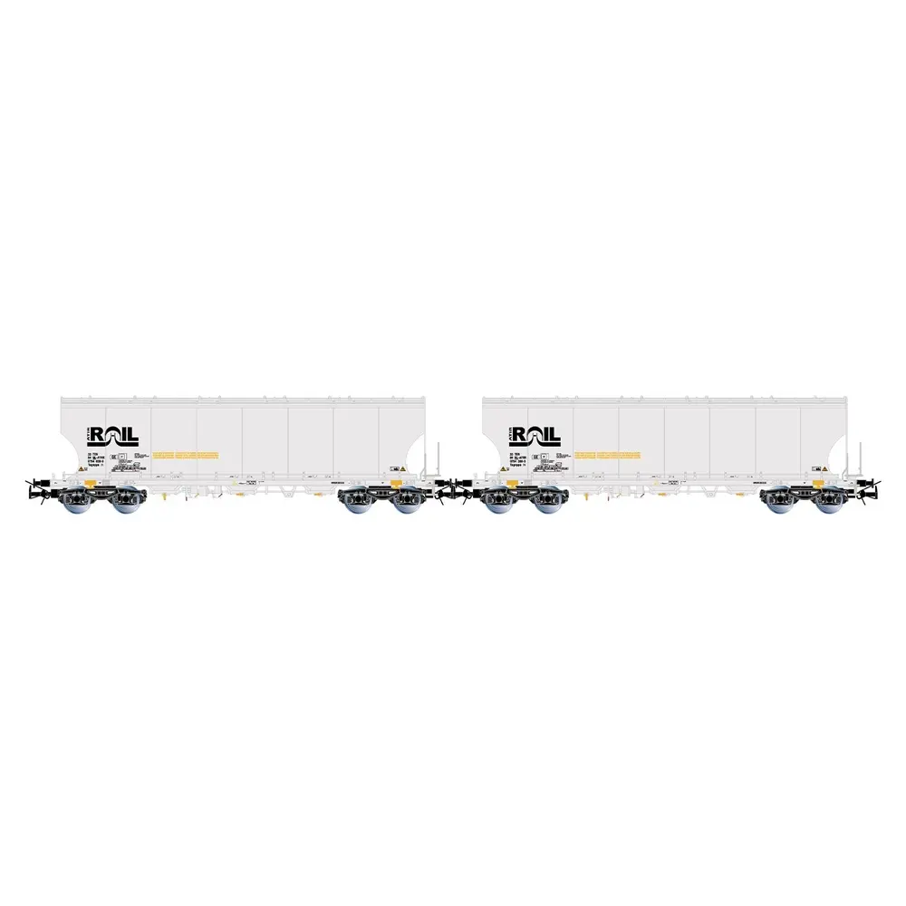 Coffret de 2 wagons-silos ATIR-RAIL - Rivarossi HR6675 - HO 1/87 - EP VI