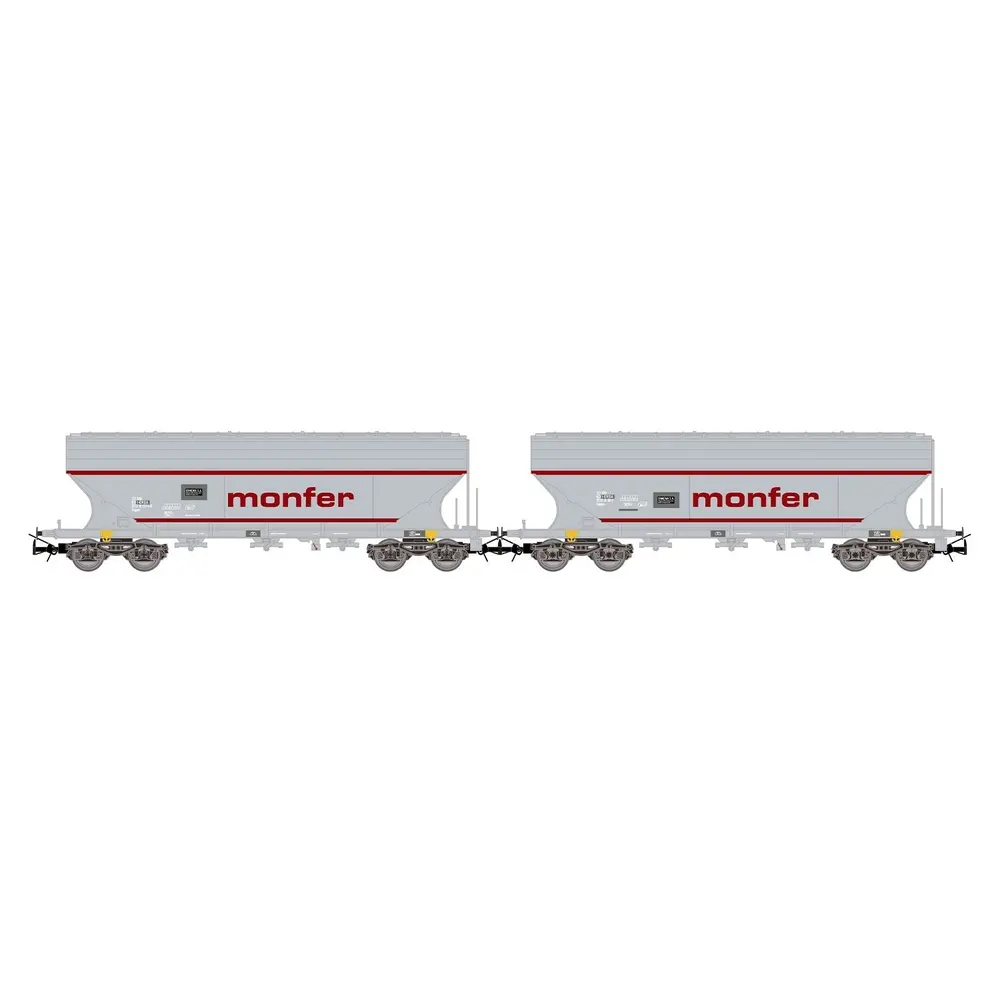 Coffret de 2 trémies à céréales « MONFER » - Rivarossi HR6677 - HO 1/87 - I-ERSA - EP VI