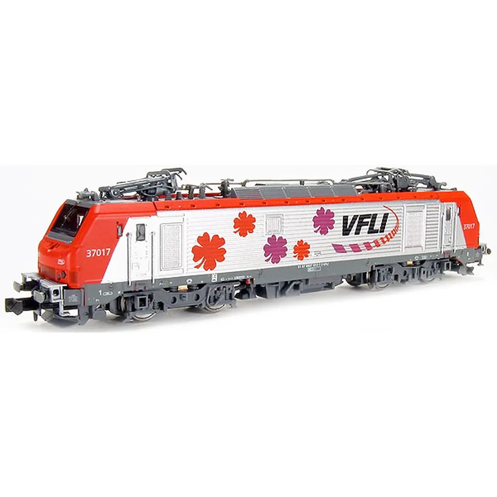 Locomotive électrique BB 37017 livrée VFLI grise et rouge