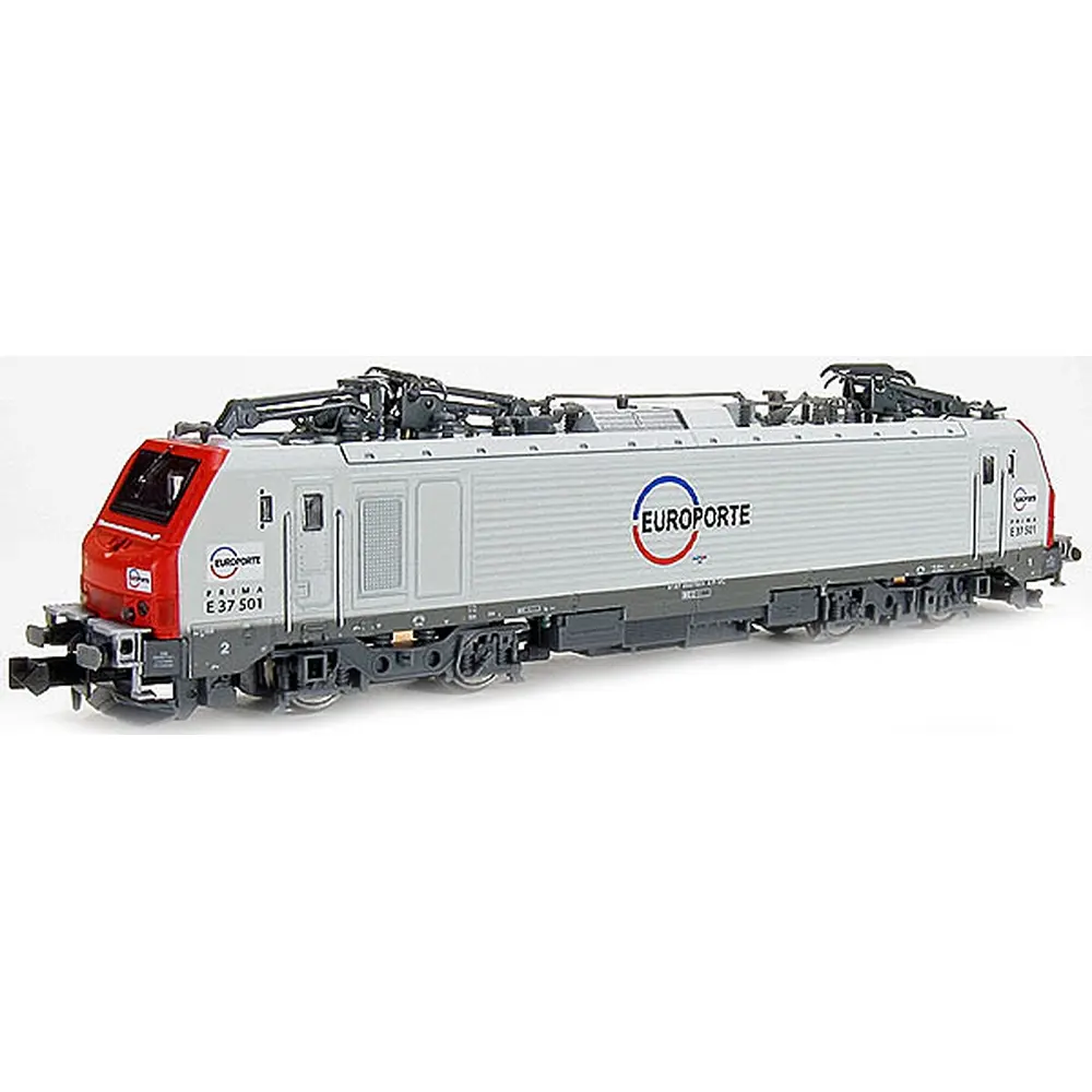 Locomotive électrique BB 37501 EUROPORTE livrée grise et rouge