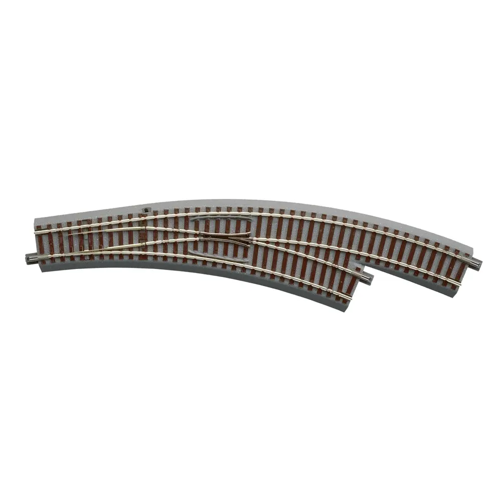 Aiguillage Courbe à droite R3/R4 30° Rayon 434.5mm GEOLINE ROCO 61155 - HO 1/87 Code 83