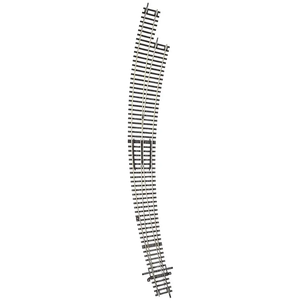 Aiguillage Courbe Long Droite BWr9/10 R9 826.4 mm 30° ROCO 42477/42479 - HO 1/87 - Code 83