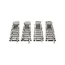 Boite de 4 sorties de voies 2R Roco 42616 pour pont tournant Roco 42615