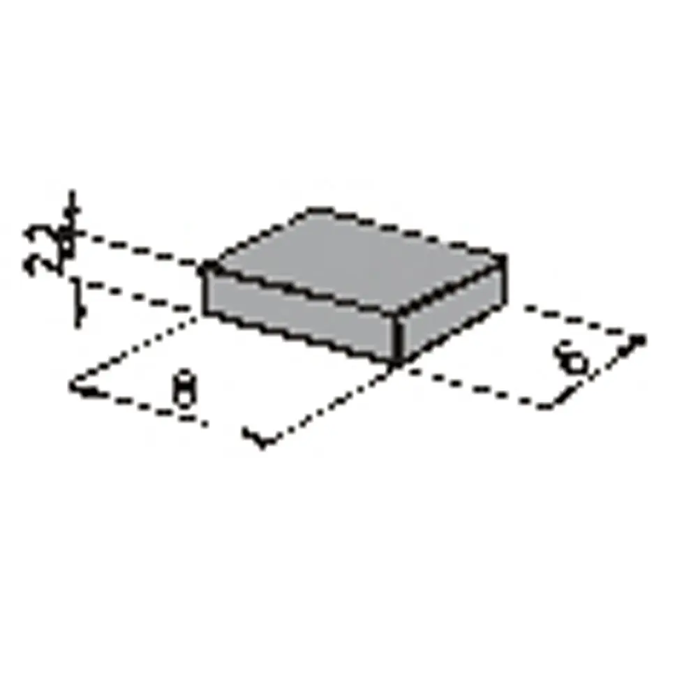 Boite de 6 Aimants de petit format : longueur 8mm / largeur 6mm / épaisseur 2.2mm