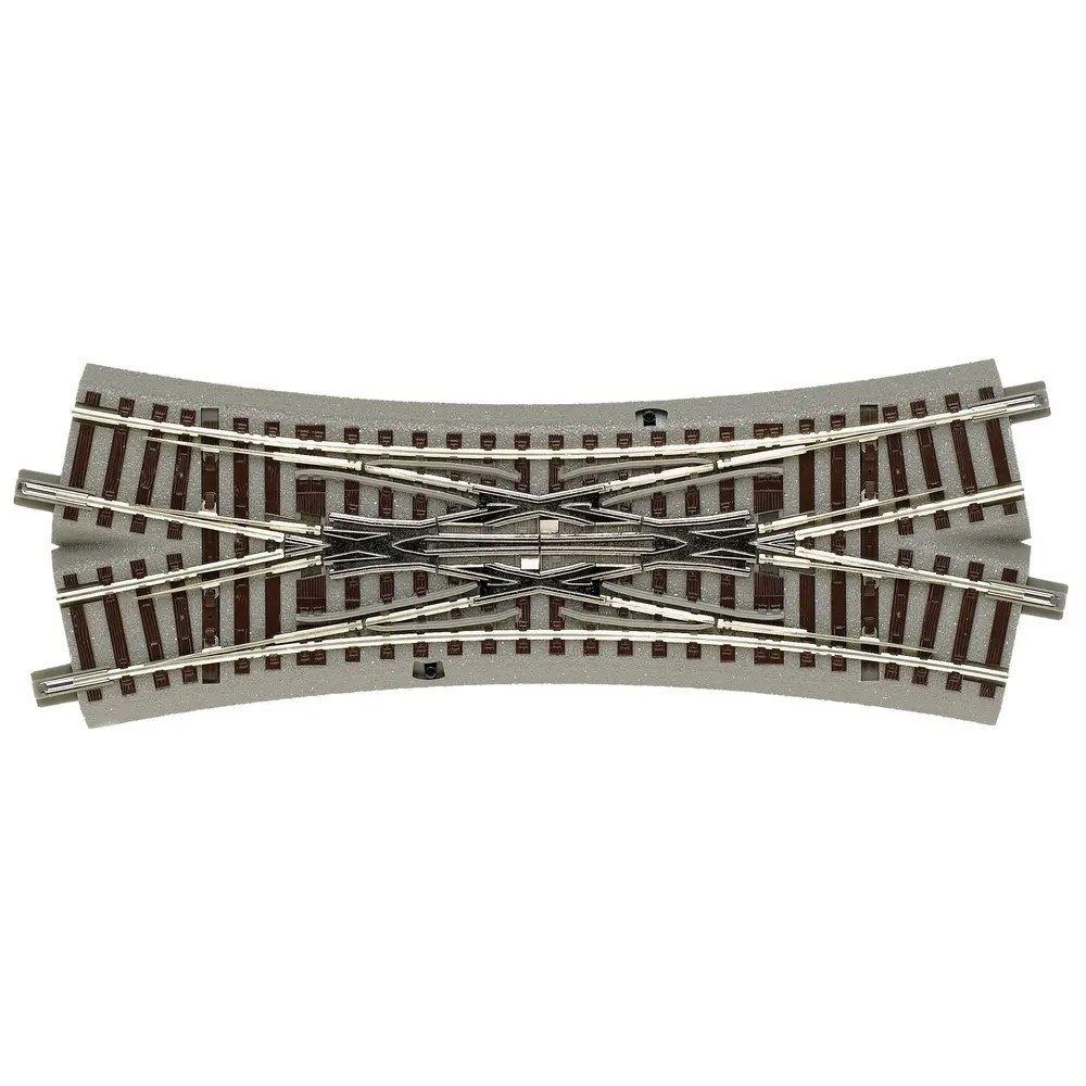 Traversée Jonction Double [TJD] 200mm - 22.5° 502.7mm GEOLINE ROCO 61164 - HO 1/87 Code 83