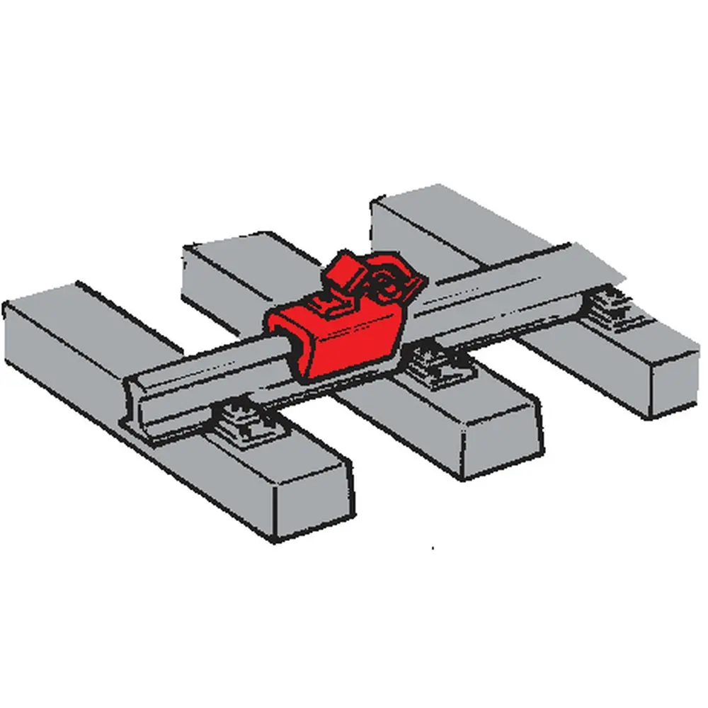 Lot de 12 Sabots d'Arrêts / Mâchoires de frein ROCO 40004 | HO 1/87