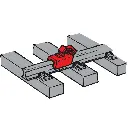 Lot de 12 Sabots d'Arrêts / Mâchoires de frein ROCO 40004 | HO 1/87
