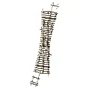 Traversée Jonction Simple EKW15 R 531 mm 15° - ROCO 42448/42449  HO 1/87 - Code 83