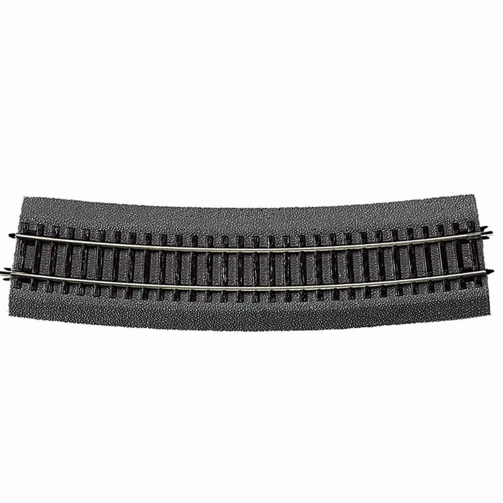 Rail courbe Rocoline ballast souple R9 826,4 mm 15° code 83 - Roco 42527 - HO 1/87 - 2R