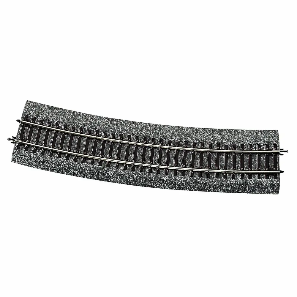 Rail courbe Rocoline ballast souple R10 888 mm 15° code 83 - Roco 42528 - HO 1/87 - 2R