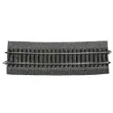 Rail courbe Rocoline ballast souple R20 1962 mm 5° code 83 - Roco 42530 - HO 1/87 - 2R