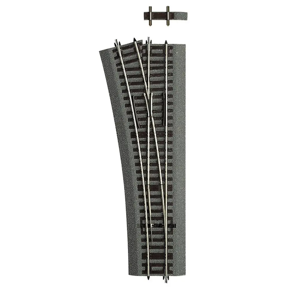 Aiguillage à Gauche Wl15 - R 873,5 mm- 15° -Roco 42534  HO 1/87 - Code 83 [ROCO LINE]