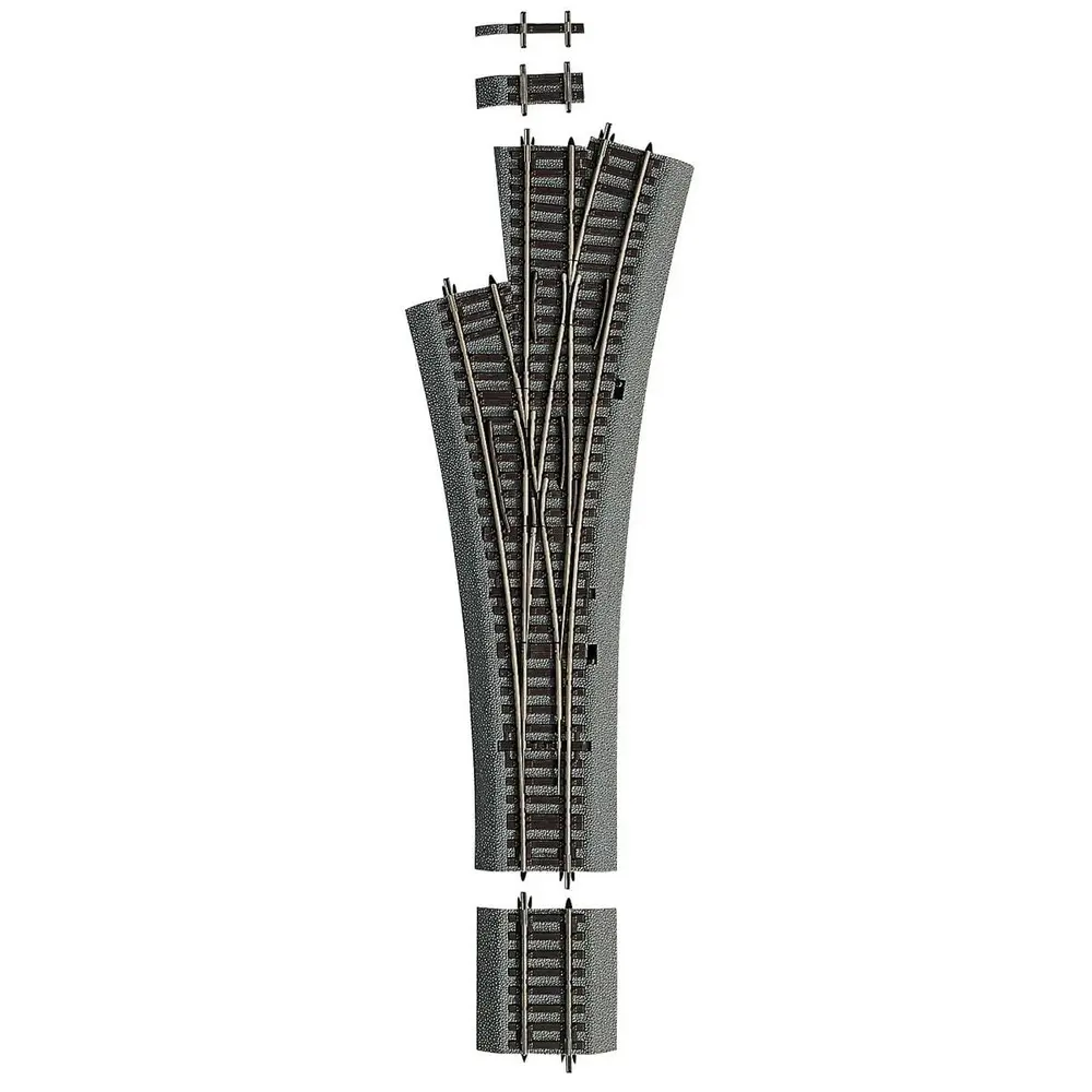 Aiguillage Triple DWW15 - R 873,5 mm 15° - ROCO 42543 - HO 1/87 - Code 83 [ROCO LINE]