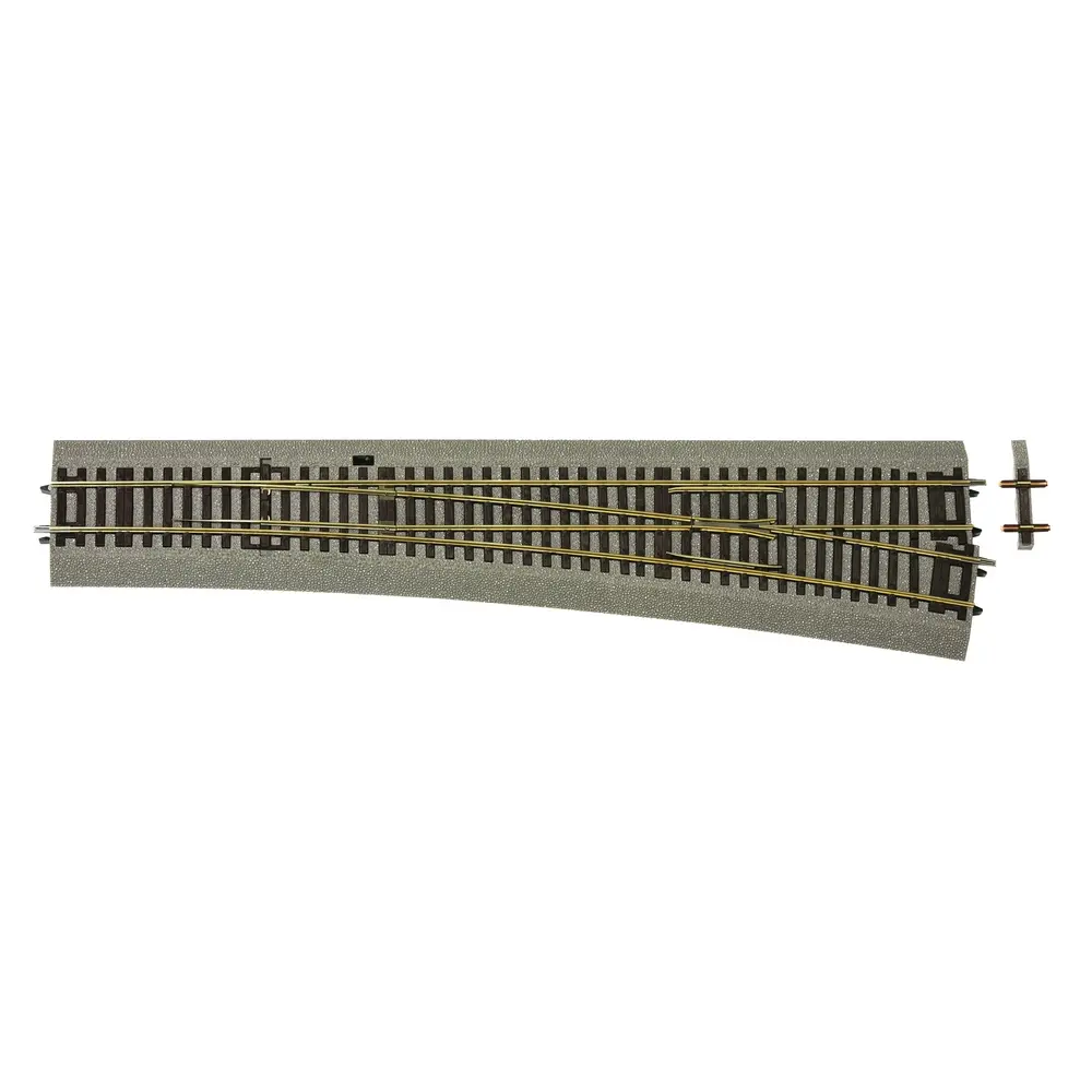Aiguillage droit long Wr10 avec ballast souple - Roco 42581/42583 - HO 1/87 - Code 83 [ROCO LINE]