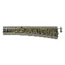 Aiguillage droit long Wr10 avec ballast souple - Roco 42581/42583 - HO 1/87 - Code 83 [ROCO LINE]