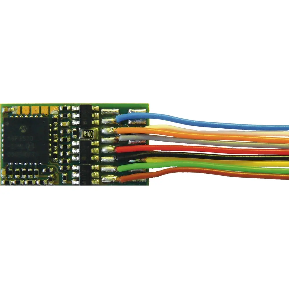 Décodeur Zimo 8 broches (NEM 652), multi-protocole, compatible NMRA