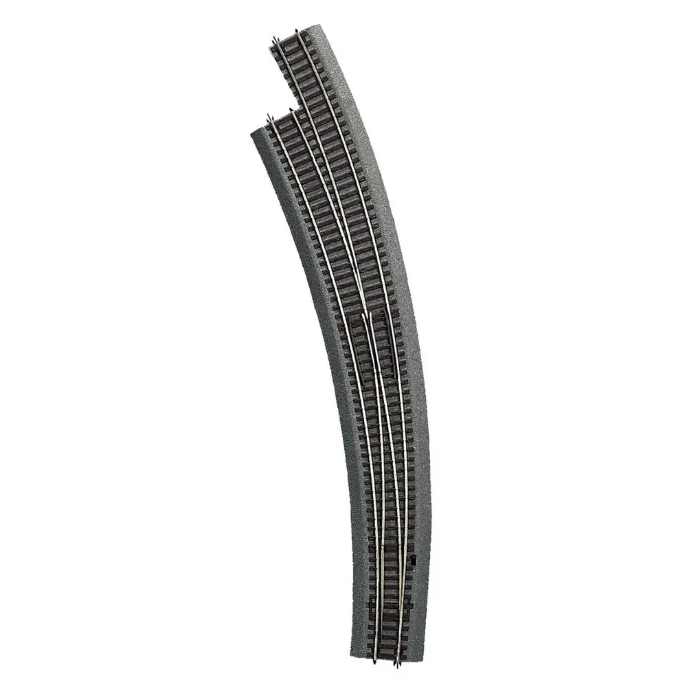 Aiguillage Courbe Long Gauche BWl9/10 R9 826.4 mm 30° ROCO 42568/42566 - HO Code 83  [ROCO LINE]