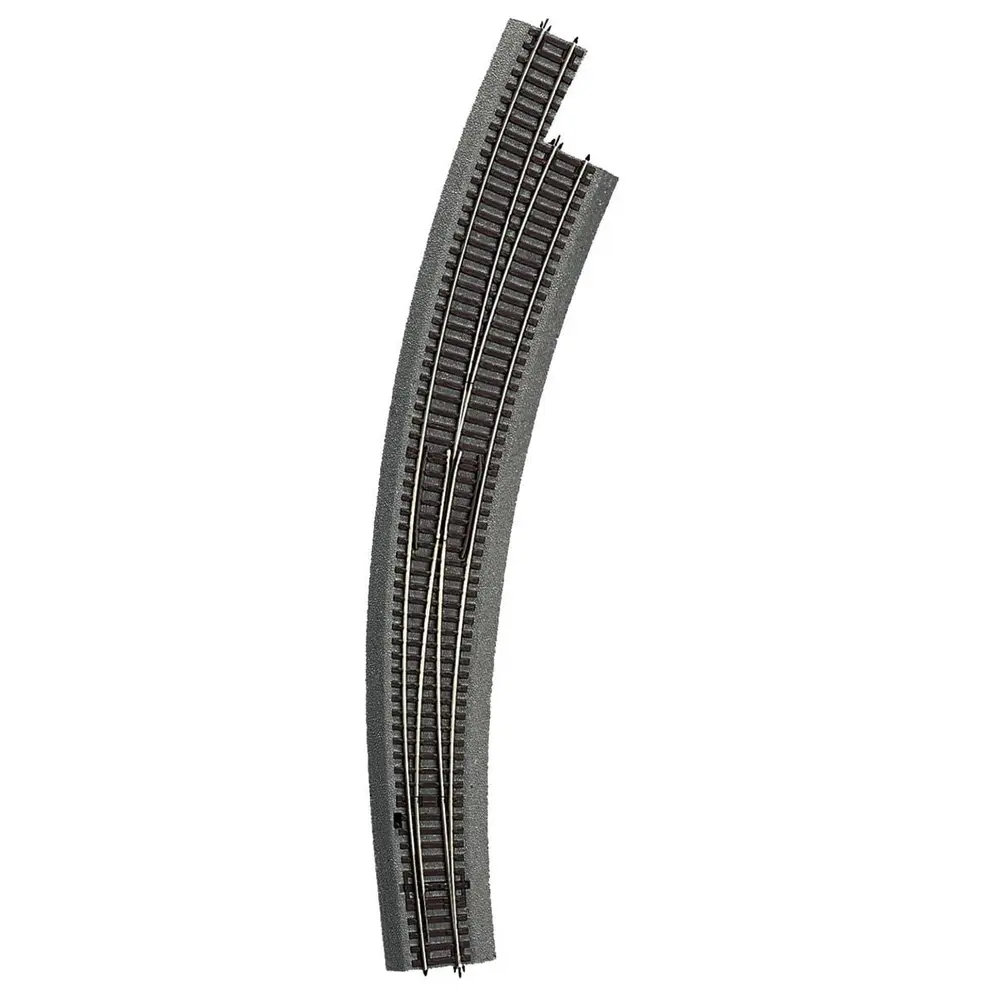 Aiguillage Courbe Long Droite BWr9/10 R9 826.4 mm 30° ROCO 42567 (ex 42569) - HO Code 83 [ROCO LINE]