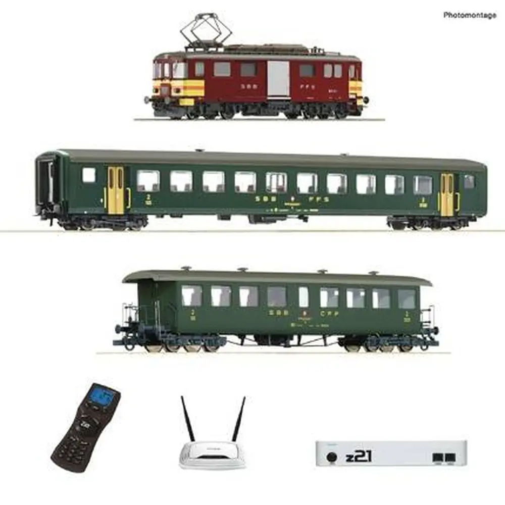 Coffret de départ numérique sonore Z21 des CFF (3 Rails) - ROCO 51339