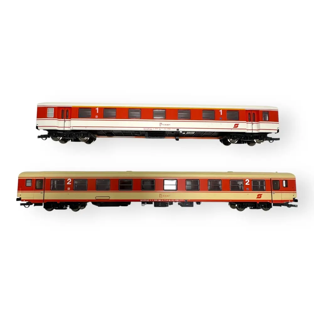 Coffret de 2 voitures du train "Arlberg-Express" - Roco 6200078 - ÖBB - HO 1/87 - EP. IV - 2R