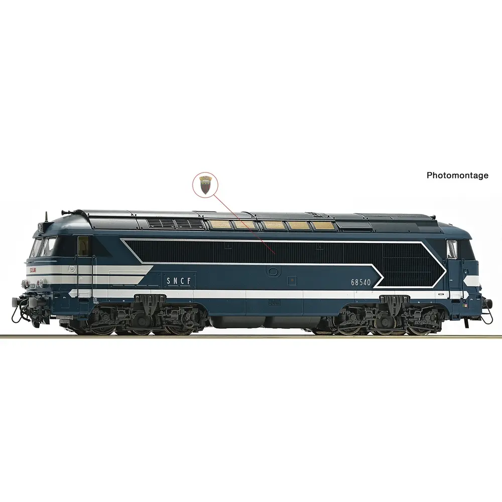 Locomotive diesel 68540 - Roco 7300072 - HO 1/87 - SNCF - EP. IV, VI - Analogique - 2R