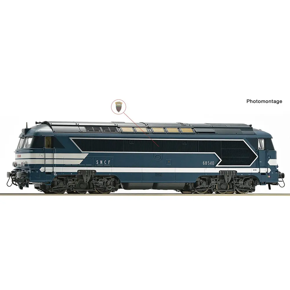 Locomotive diesel 68540 - Roco 7310072 - SNCF - HO 1/87 - EP. IV, VI - Digital Sound - 2R