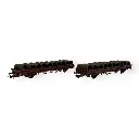 Coffret de 2 wagons ranchers pivotants - Roco 6600119 - SNCF - EP. IV