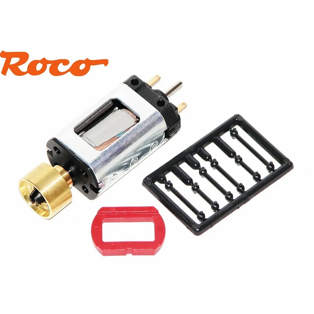 Moteur 5 pôles avec volant d'inertie pour BB 7000, BB 15000, etc - Roco 85060 - HO 1/87