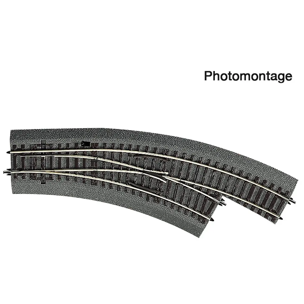Aiguillage courbe droit BWr2/3 - Roco 42561 - HO 1/87