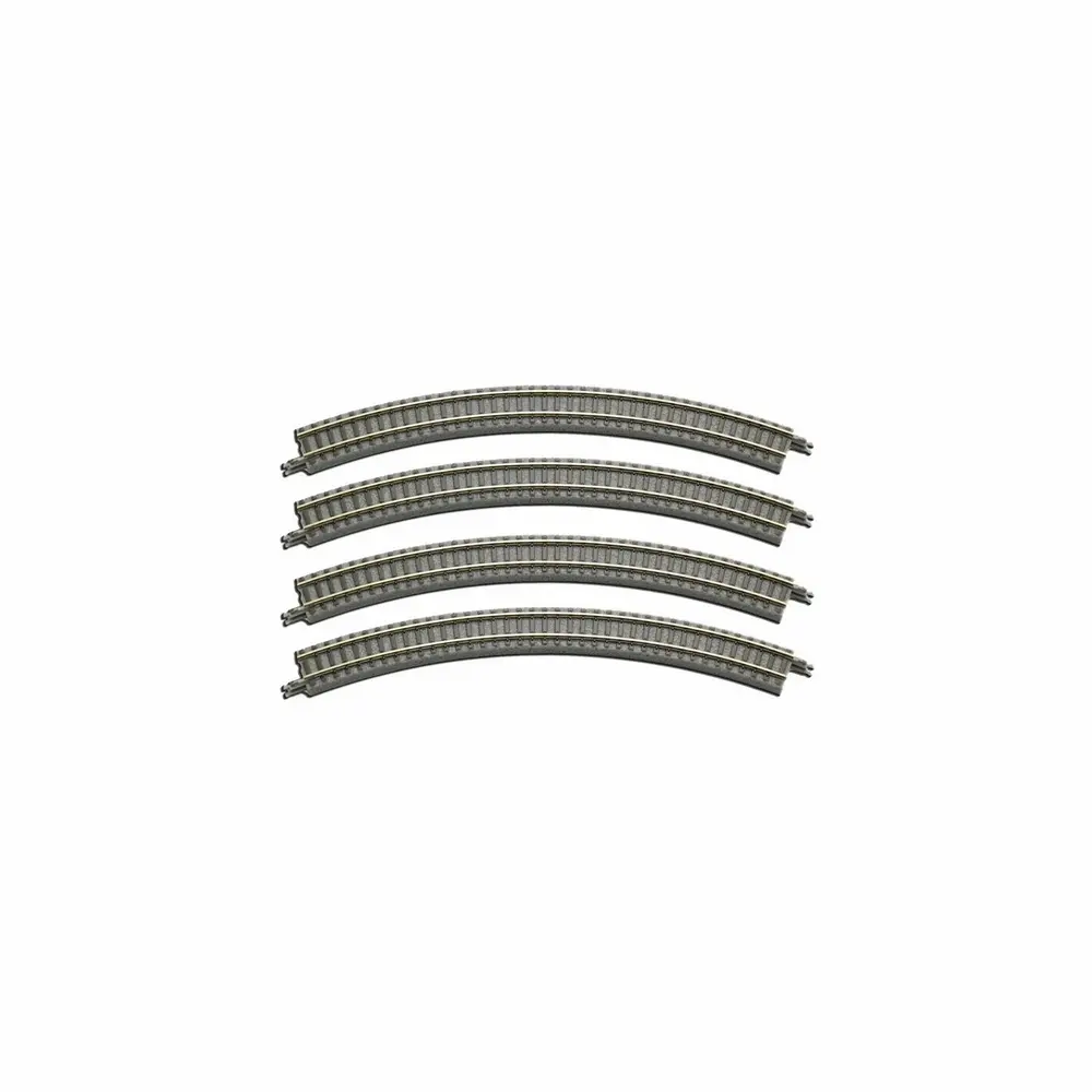 4 rails courbes Classic Track 195 mm 45° - Rokuhan R002 / 7297002 - Z 1/220 - 2R