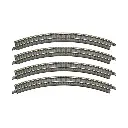 4 rails courbés R195-45° - Rokuhan 7297002 - Z 1/220
