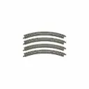 4 rails courbes Classic Track 195 mm 45° - Rokuhan R002 / 7297002 - Z 1/220 - 2R