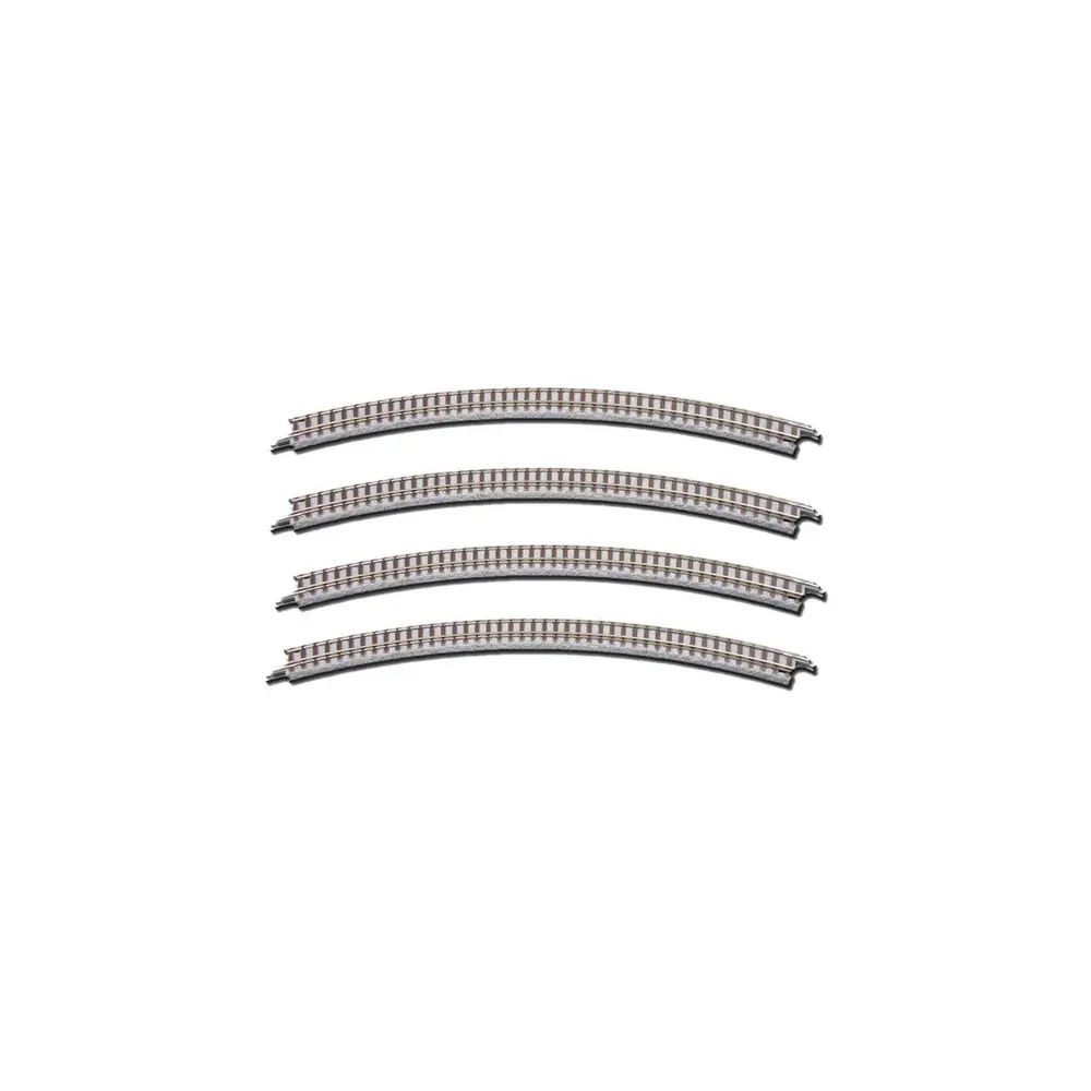 4 rails courbes Classic Track 220 mm 45° - Rokuhan R004 / 7297004 - Z 1/220 - 2R