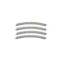 4 rails courbes Classic Track 220 mm 45° - Rokuhan R004 / 7297004 - Z 1/220 - 2R