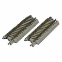 2 rails droits d'alimentation ballastés 55 mm code 60 - Rokuhan 7297024 - Z 1/220 - 2R