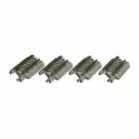 4 rails droits ballastés 25 mm code 60 - Rokuhan 7297030 - Z 1/220 - 2R