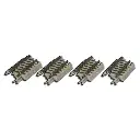 4 rails droits de 25 mm avec ballast - Rokuhan 7297030 - Z 1/220