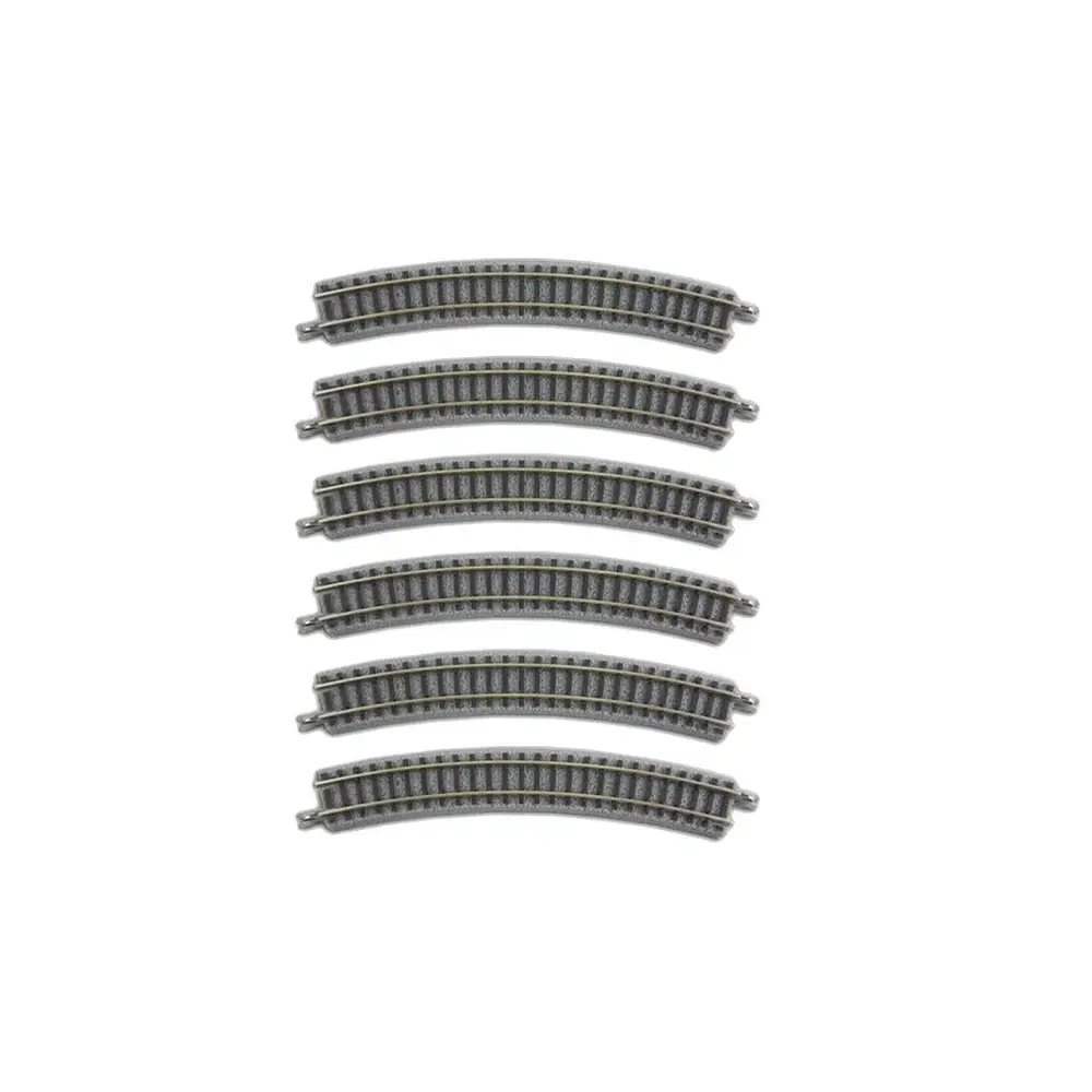 6 rails courbés R195-30° - Rokuhan 7297032 - Z 1/220