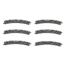 6 rails courbés R220-30° - Rokuhan 7297033 - Z 1/220