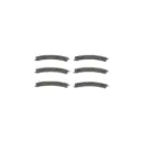6 rails courbes Classic Track 220 mm 30° - Rokuhan R033 / 7297033 - Z 1/220 - 2R