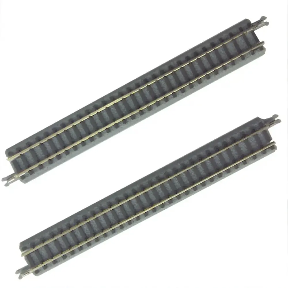 2 rails droits ballastés 112,8 mm code 60 - Rokuhan 7297036 - Z 1/220 - 2R