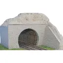 2 Entrées de Tunnel à deux Voies - 4 Murs de Contrefort - 2 Plaques de Soutènement - SAI 301 - HO 1/87