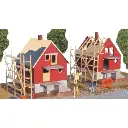 2 Maisons en Construction - SAI 210 - HO 1/87 - 110 x 90 x 85 mm