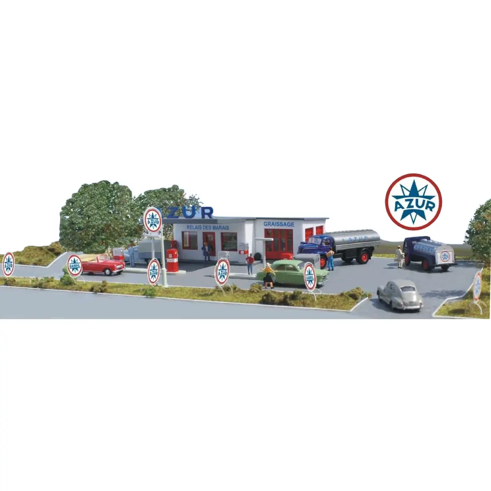 Station-Service Azur - Garage - Camion Berliet Azur - SAI 168 - HO 1/87 - EP III