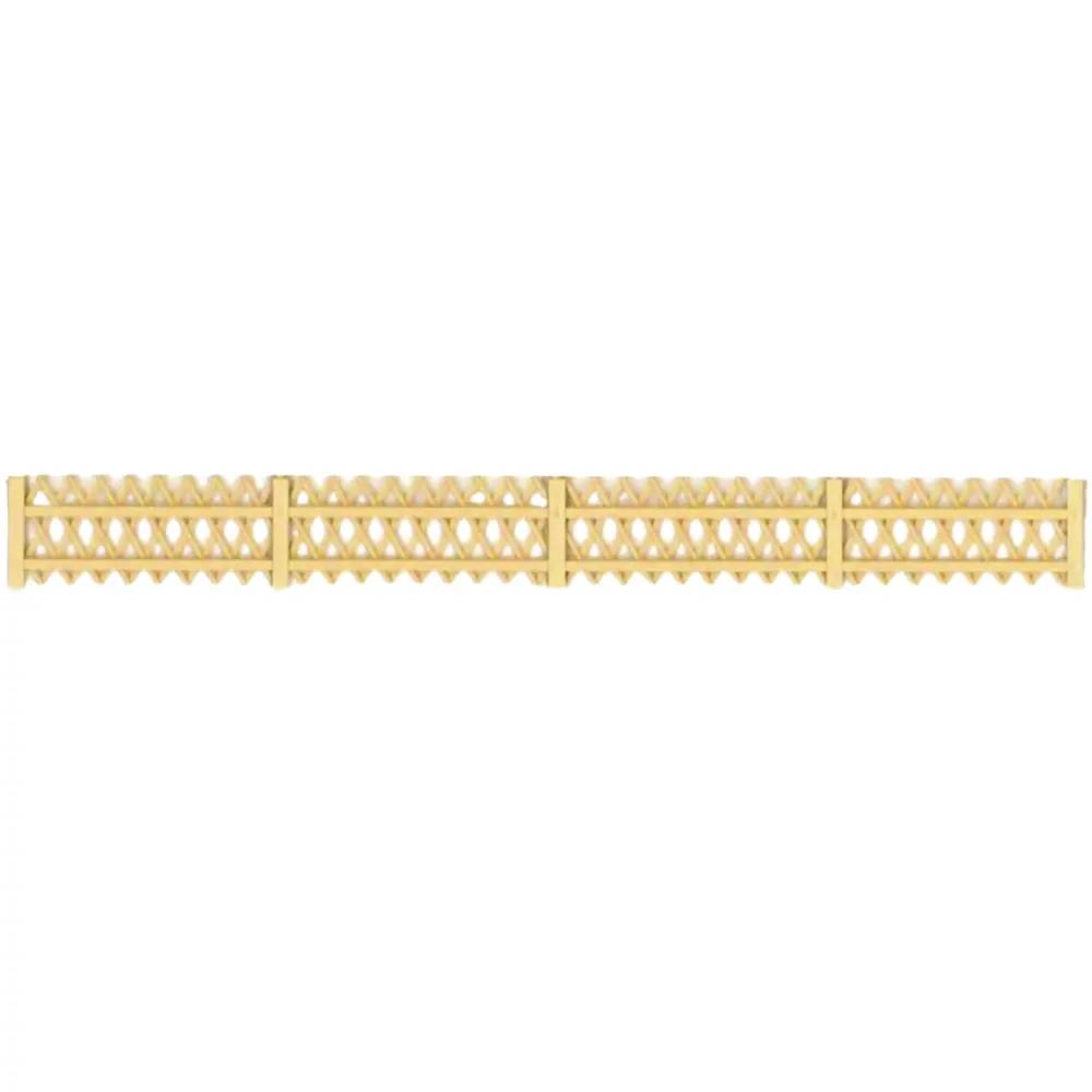 Barrières de Bois Clair Croisé - SAI 513 - HO 1/87 - 1500 mm